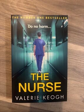 The Nurse by Valerie Keogh - Teal & Yellow Cover
